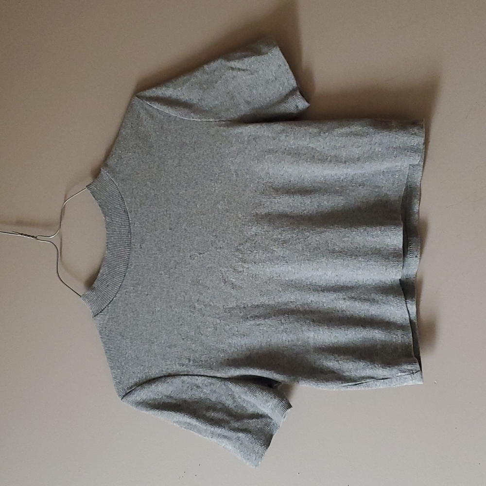 Grey Crop Top